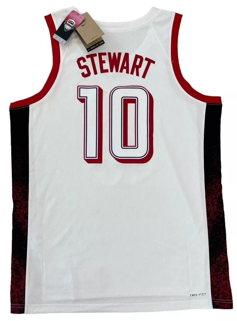 Breanna Stewart Authentic Nike 2024 Paris Olympics Team USA #10 Jersey Size L