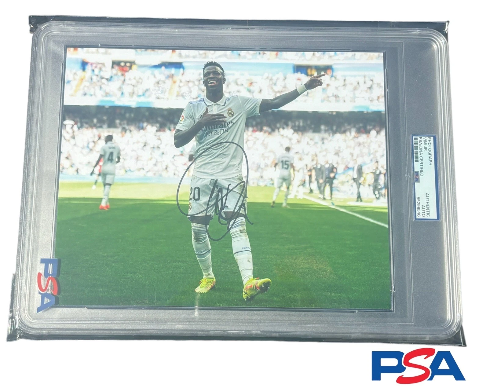 Vini Jr. Signed Autographed 8x10 Photo Auto Psa/Dna Encapsulated Real Madrid CF