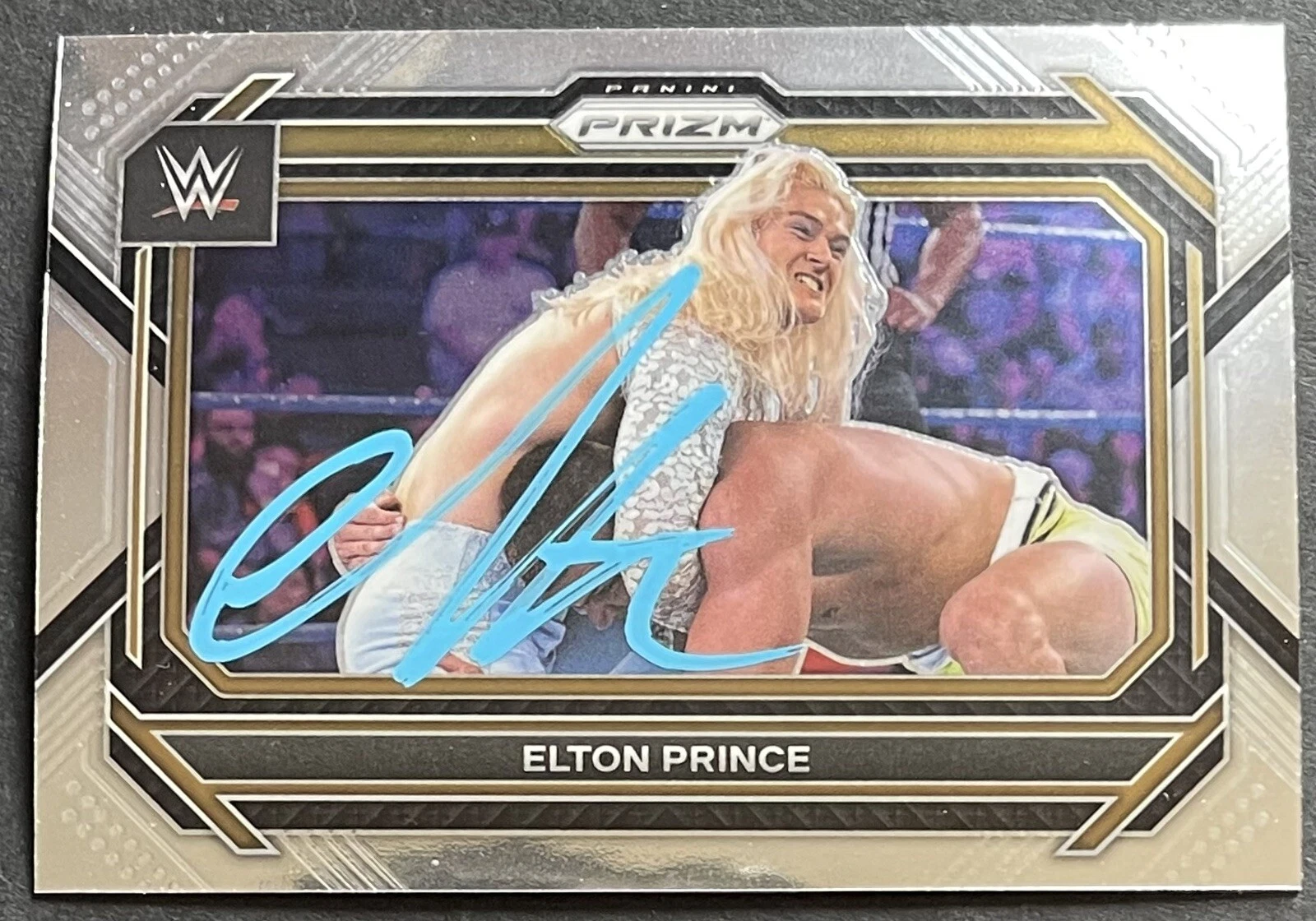 Elton Prince Signed Autographed 2023 Panini Prizm WWE Base Card Beckett Coa