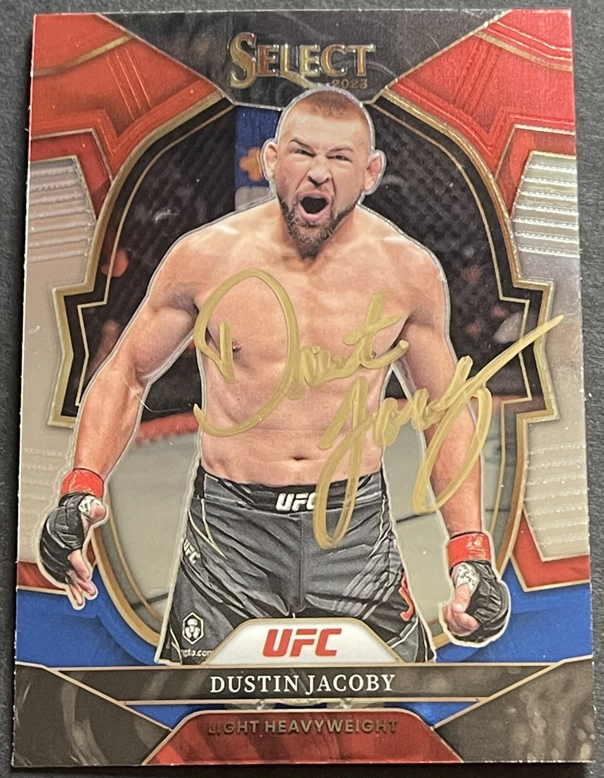 Dustin Jacoby Signed Autographed 2023 Select UFC Base Card Beckett Coa