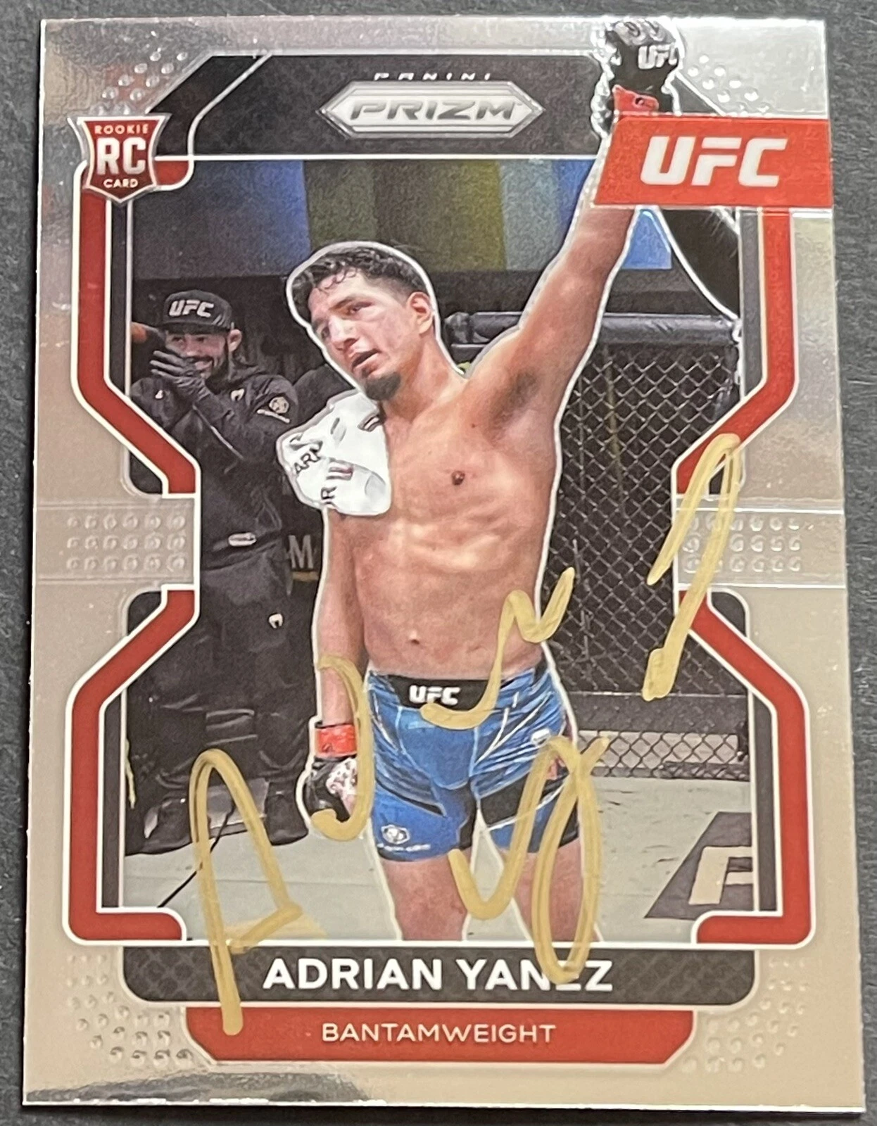 Adrian Yanez Signed Autographed 2022 Prizm UFC Card Beckett Coa