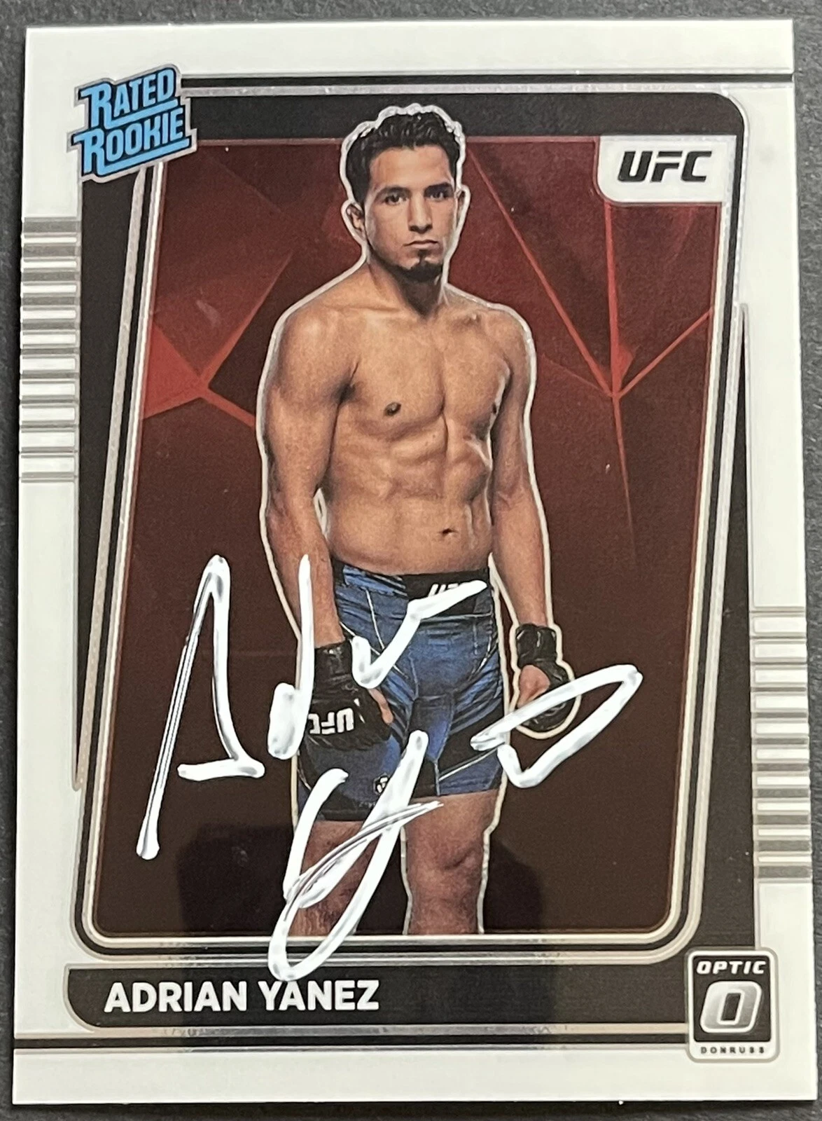 Adrian Yanez Signed Autographed 2022 Optic UFC Card Beckett Coa