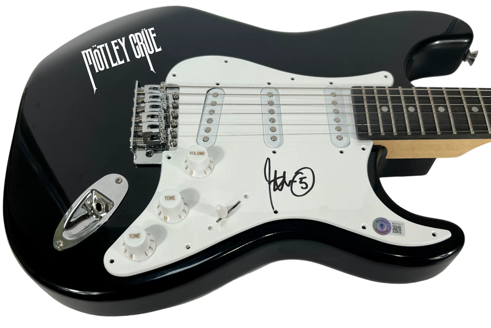 John 5 Lowery Signed Autograph Electric Guitar MOTLEY CRUE Guitarist Beckett COA