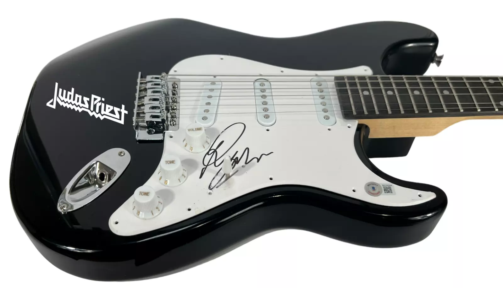 Richie Faulkner JUDAS PRIEST Signed Autograph Electric Guitar Beckett COA