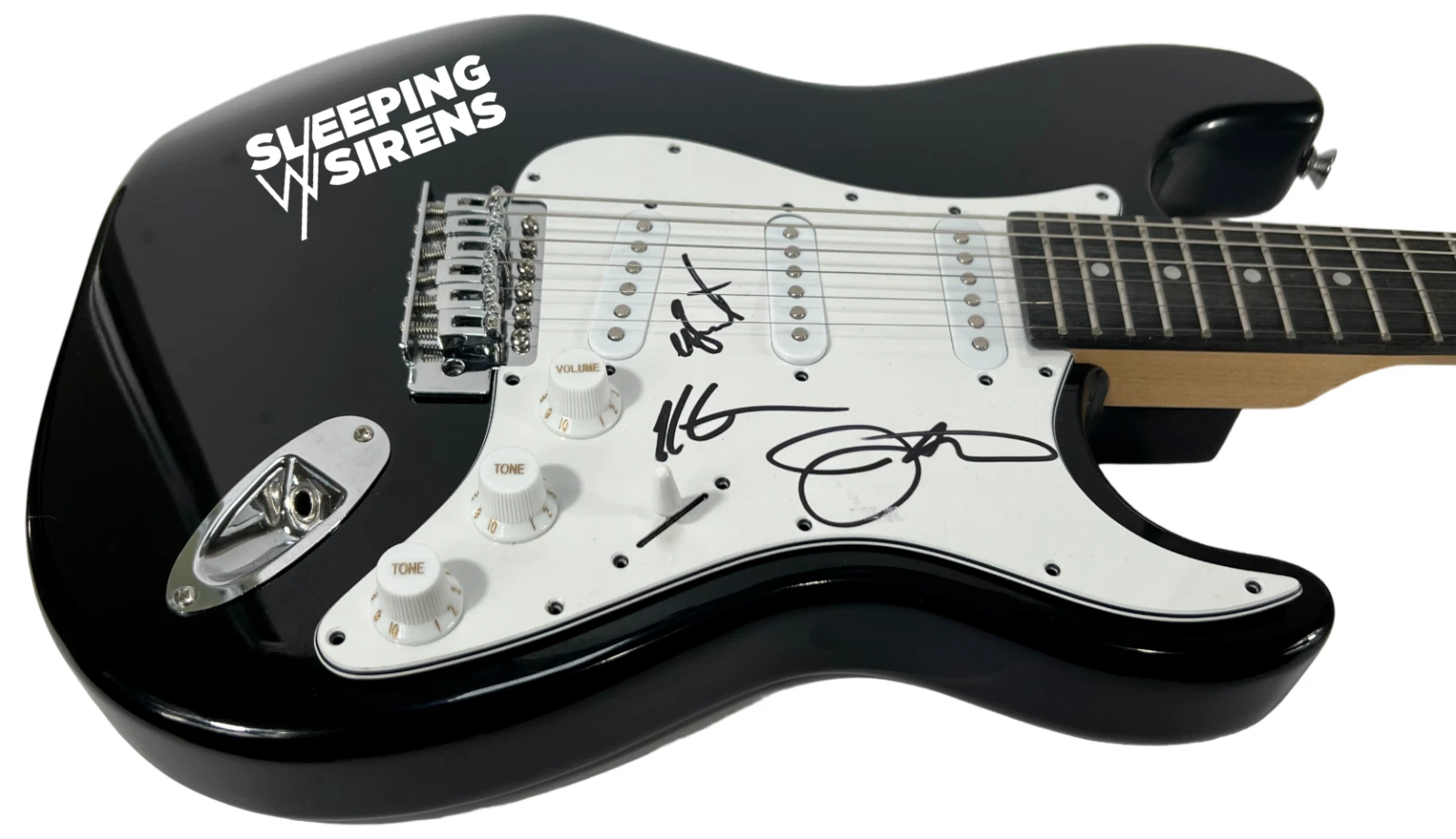 SLEEPING WITH SIRENS Signed Autograph Electric Guitar Band x3 Kellin Quinn COA