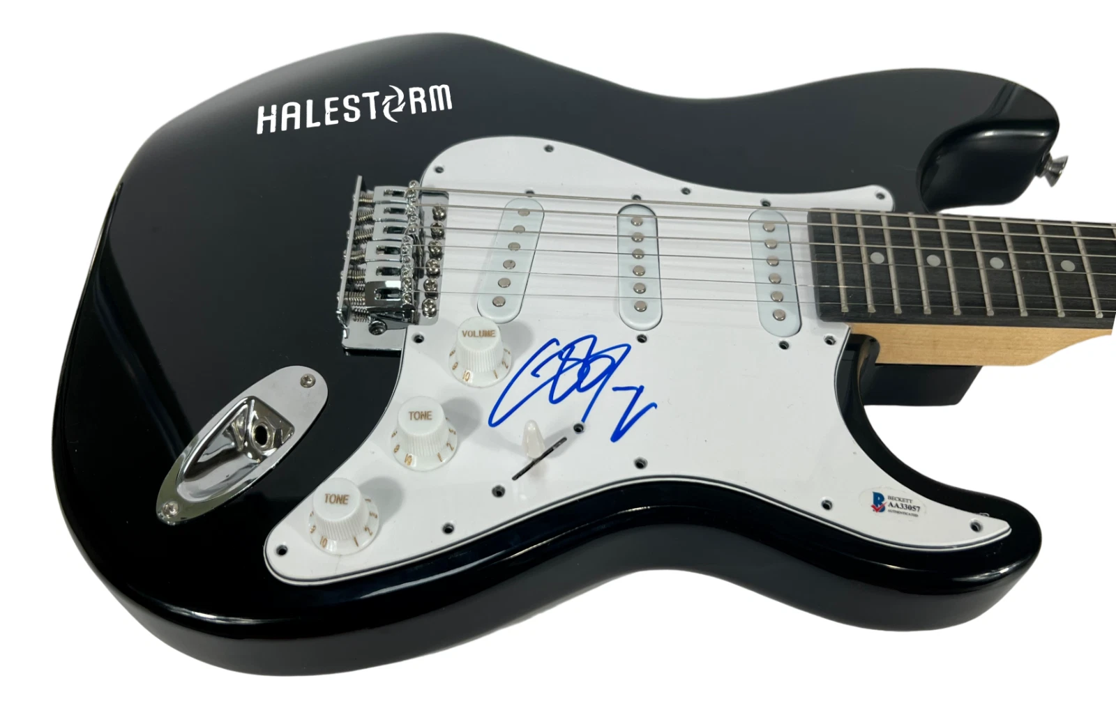 Lzzy Hale HALESTORM Signed Autograph Electric Guitar Rock Singer Beckett COA