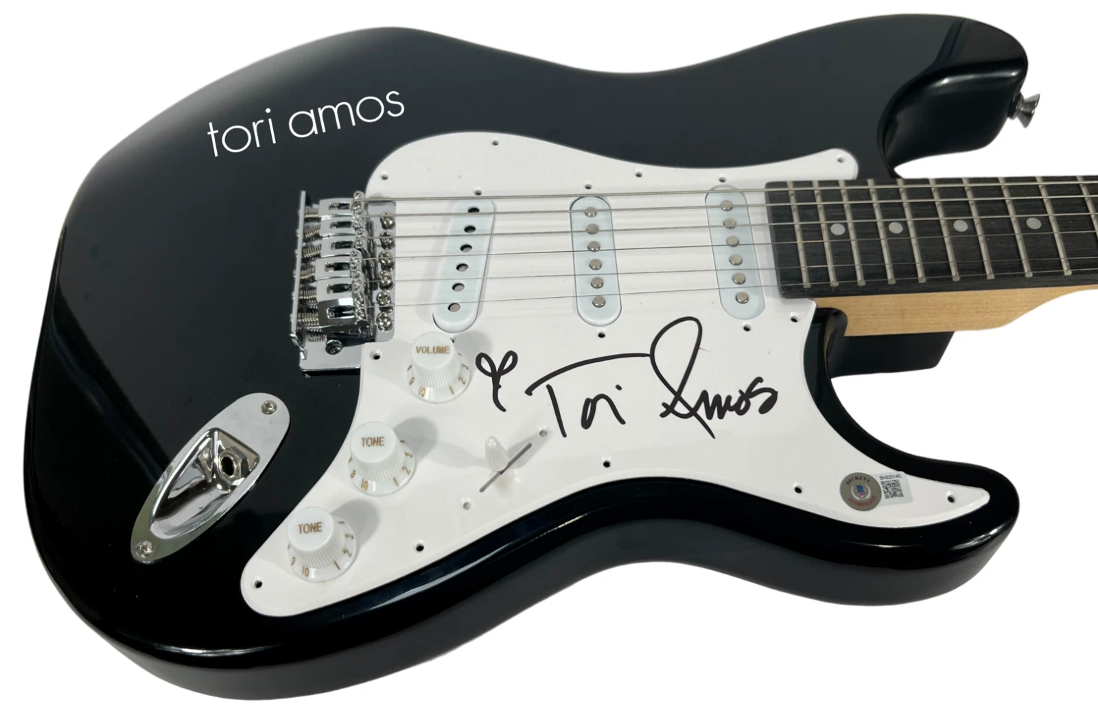 Tori Amos Signed Electric Guitar Autograph Singer Beckett COA