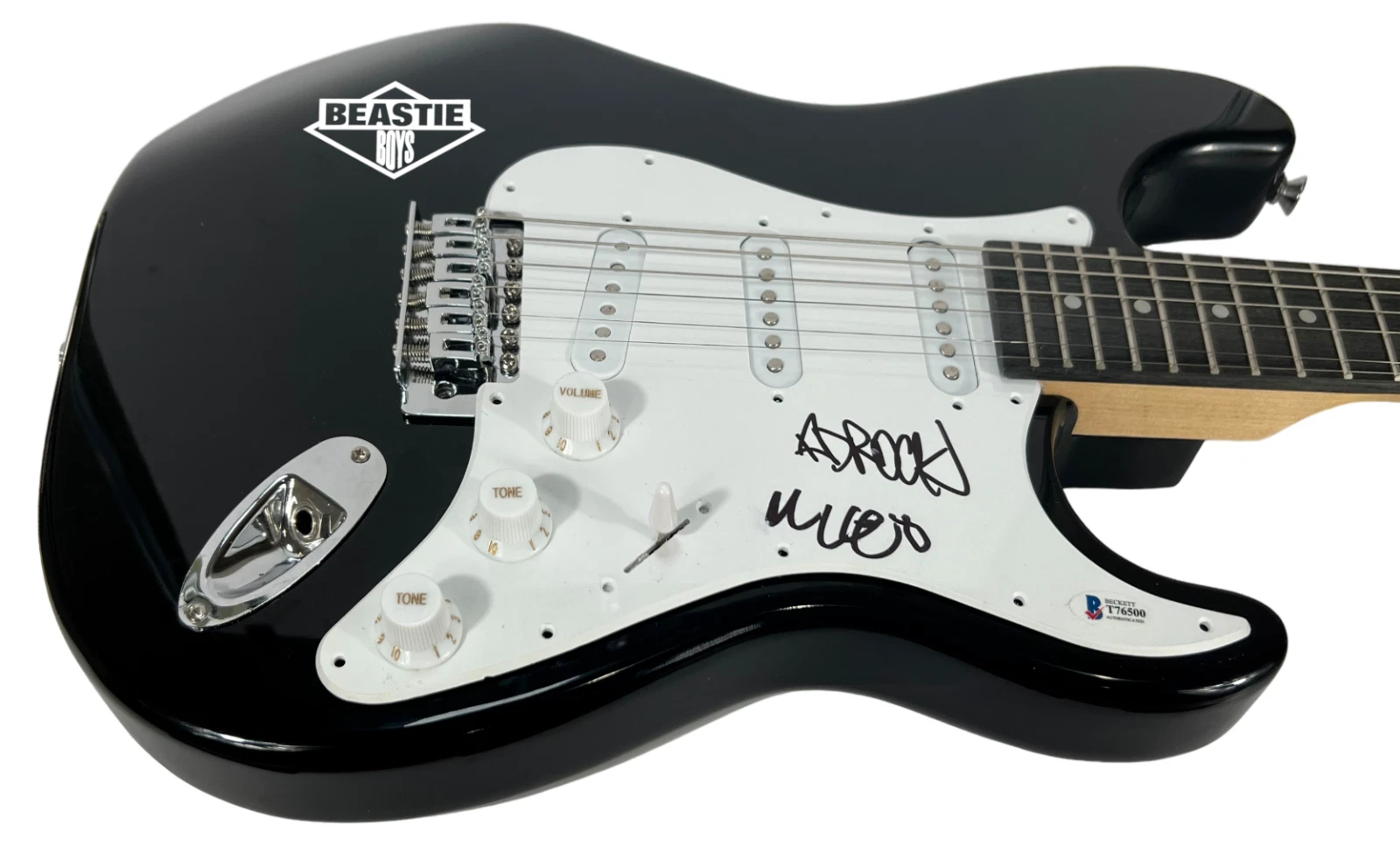 BEASTIE BOYS Signed Autograph Electric Guitar Ad-Rock & Mike D Beckett COA