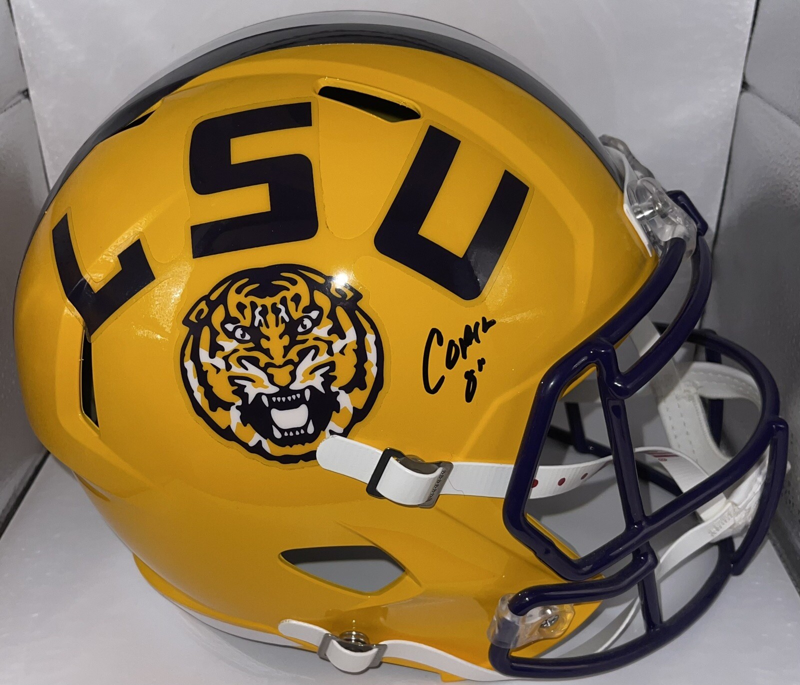 Ed Orgeron Coach O Signed Autographed Full Size LSU Tigers Helmet PSA/DNA COA