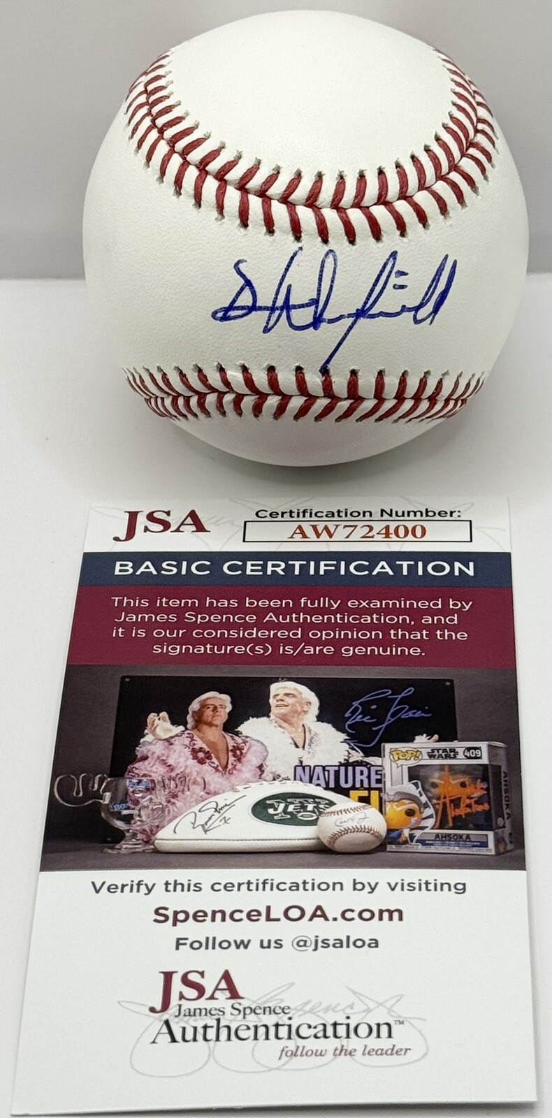 Dave Winfield Signed Autographed OML Baseball San Diego Padres JSA COA