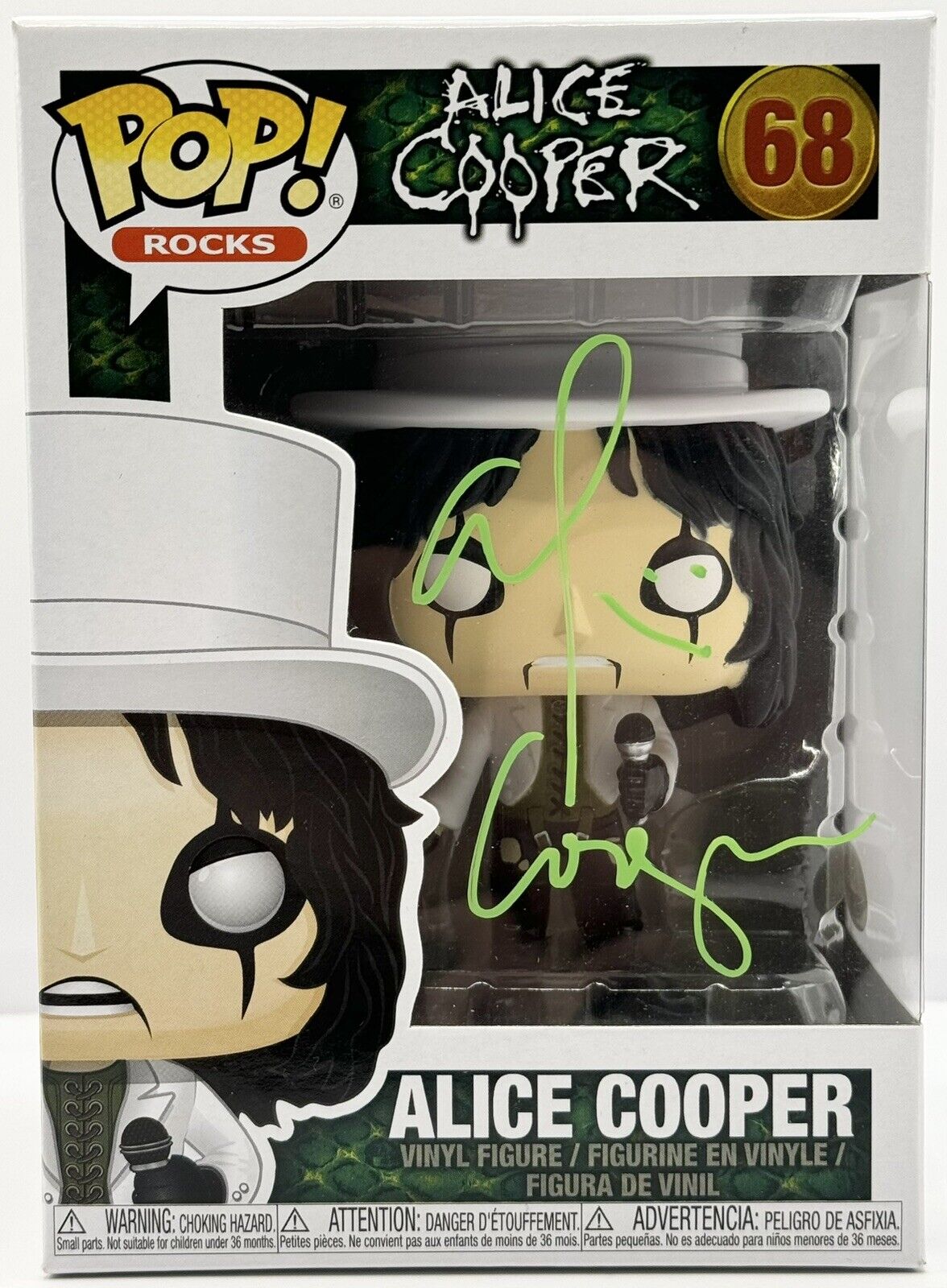 ALICE COOPER SIGNED AUTOGRAPHED FUNKO POP JSA COA SCHOOLS OUT COLLECTIBLE MEMORABILIA