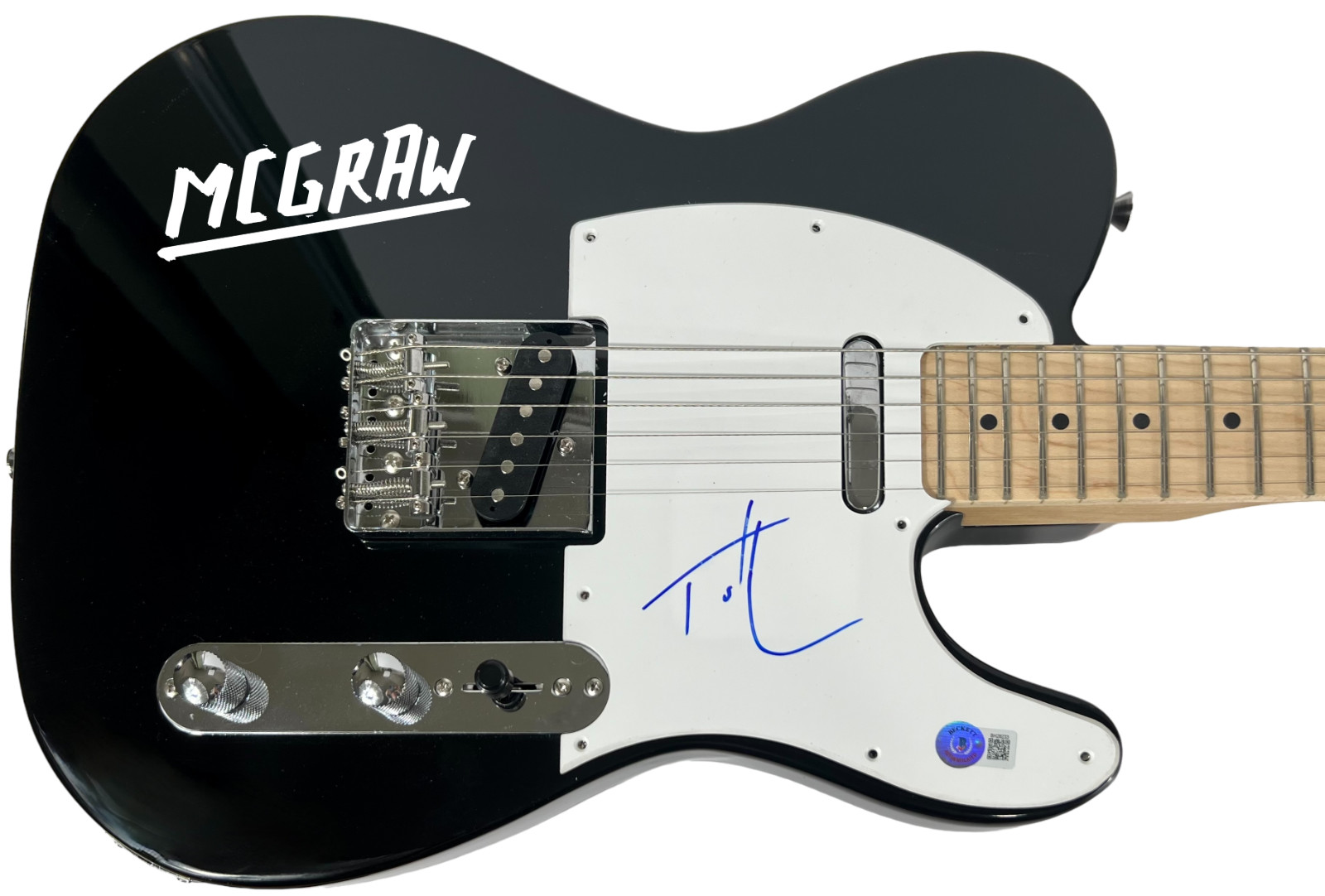 Tim McGraw Signed Electric Guitar Country Music Star Autograph Beckett COA