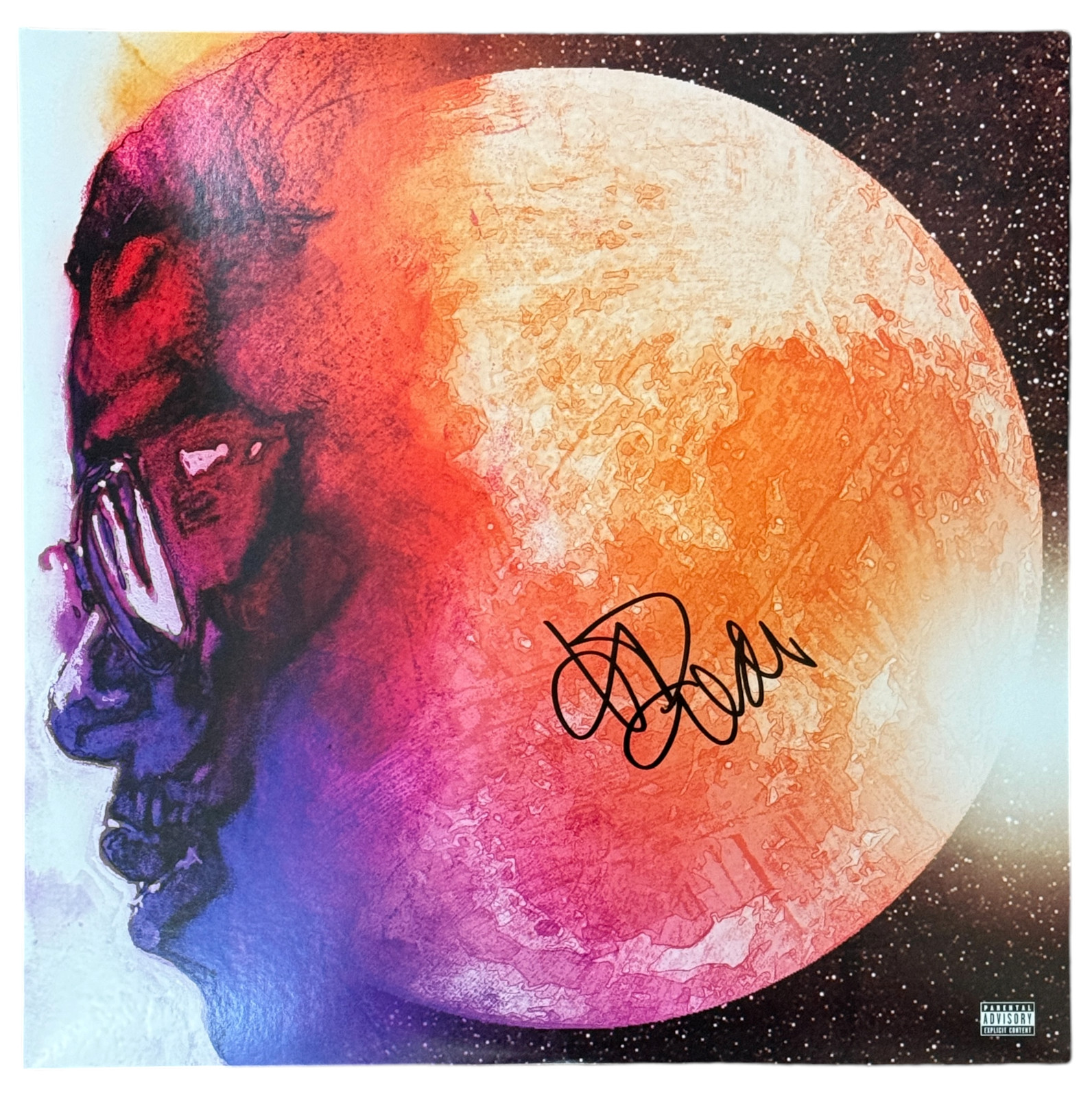 Kid Cudi Signed Autograph MAN ON THE MOON: THE END OF DAY Vinyl Album BAS COA