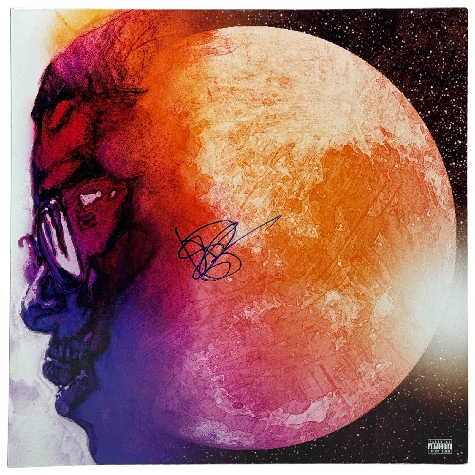 Kid Cudi Signed Autograph MAN ON THE MOON: THE END OF DAY Vinyl Album BAS COA