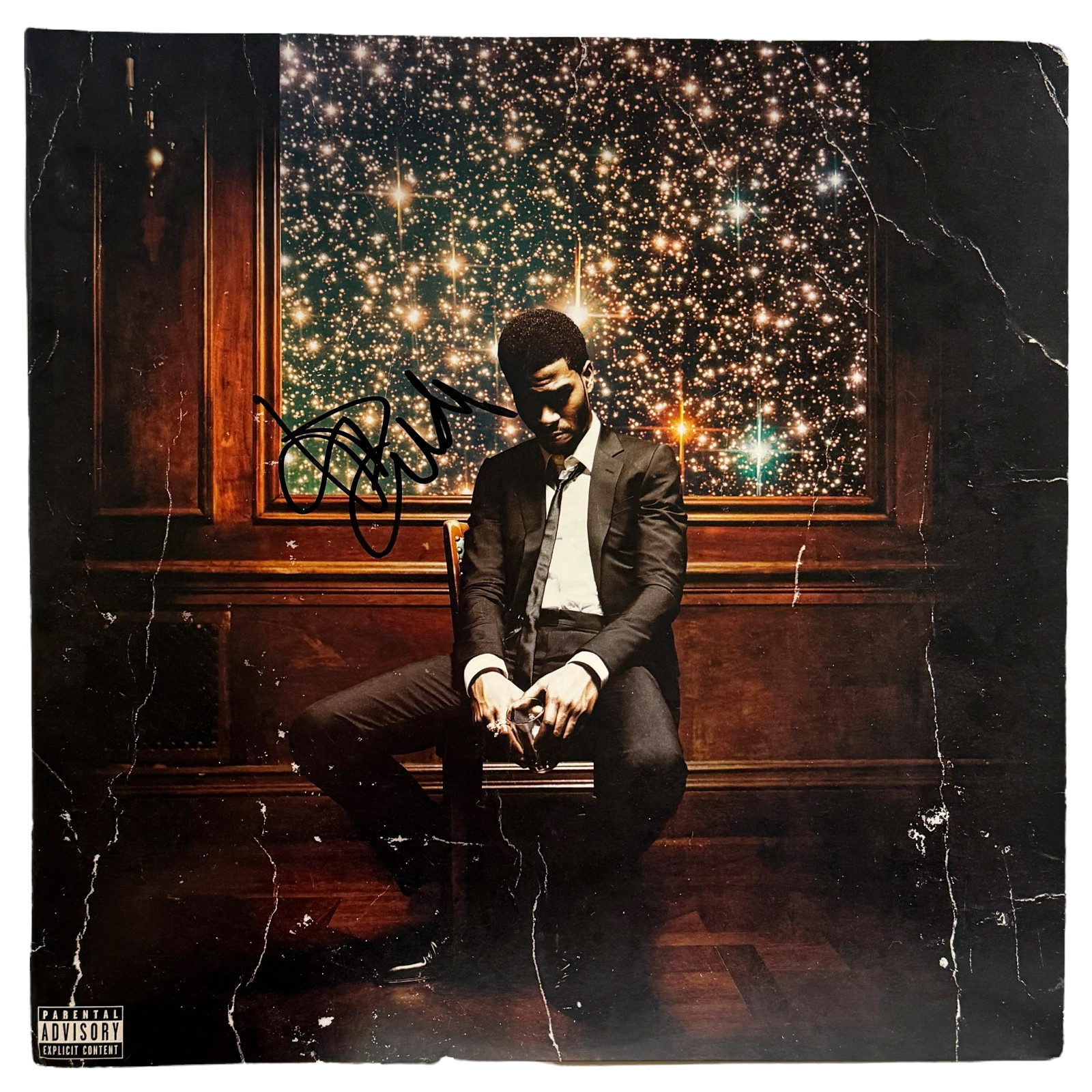 Kid Cudi Signed Autographed Man on the Moon II Mr. Rager Vinyl Album Beckett COA