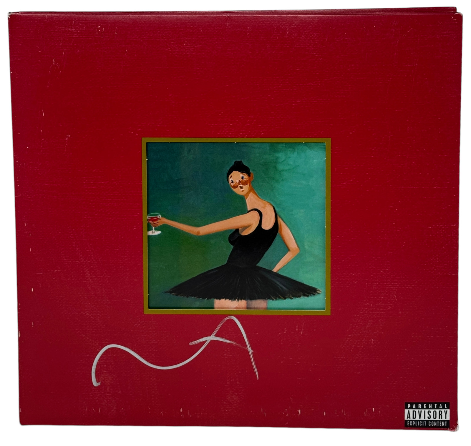 Kanye West Signed Autograph My Beautiful Dark Twisted Fantasy Vinyl Album ACOA