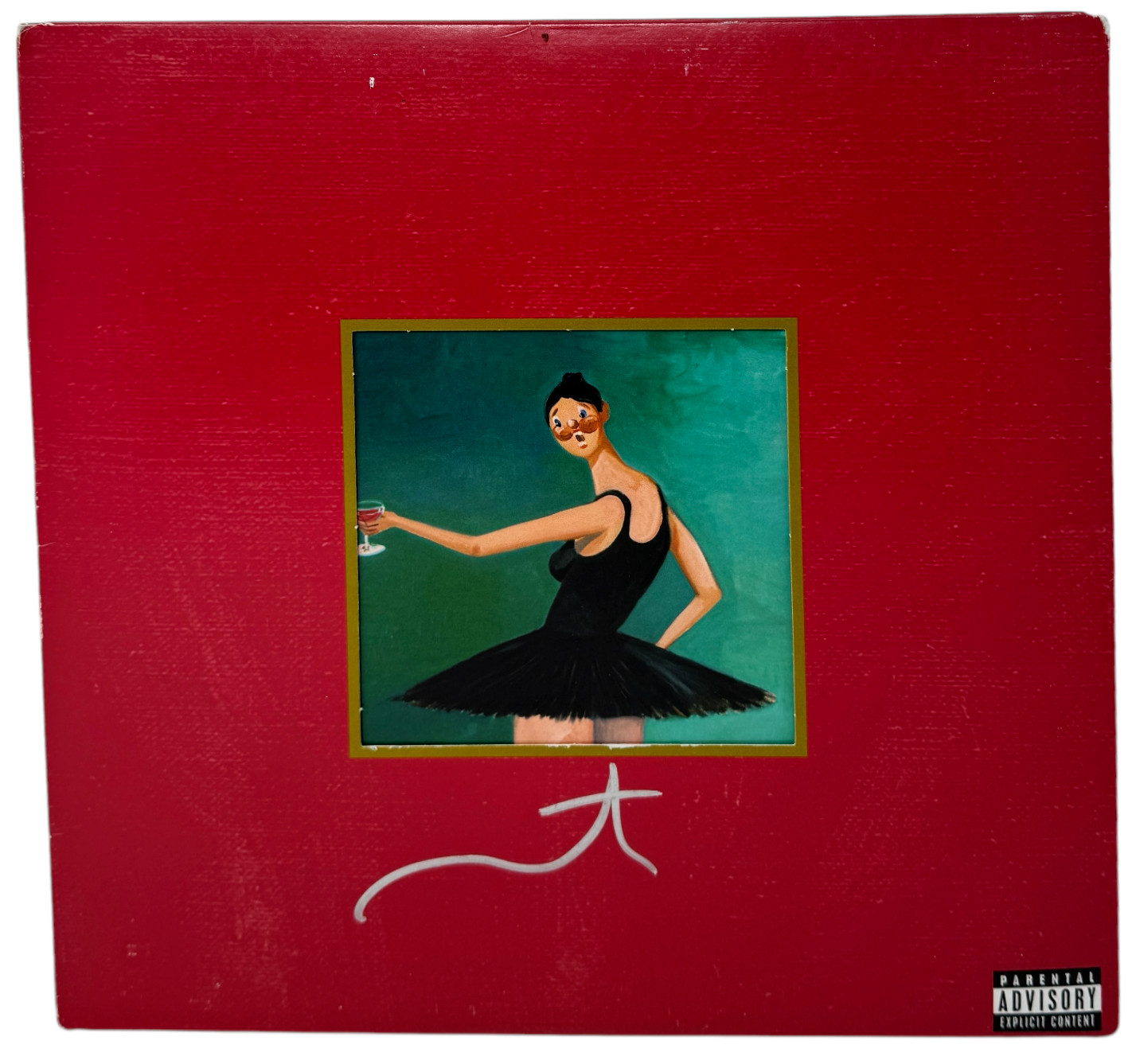 Kanye West Signed Autograph My Beautiful Dark Twisted Fantasy Vinyl Album ACOA