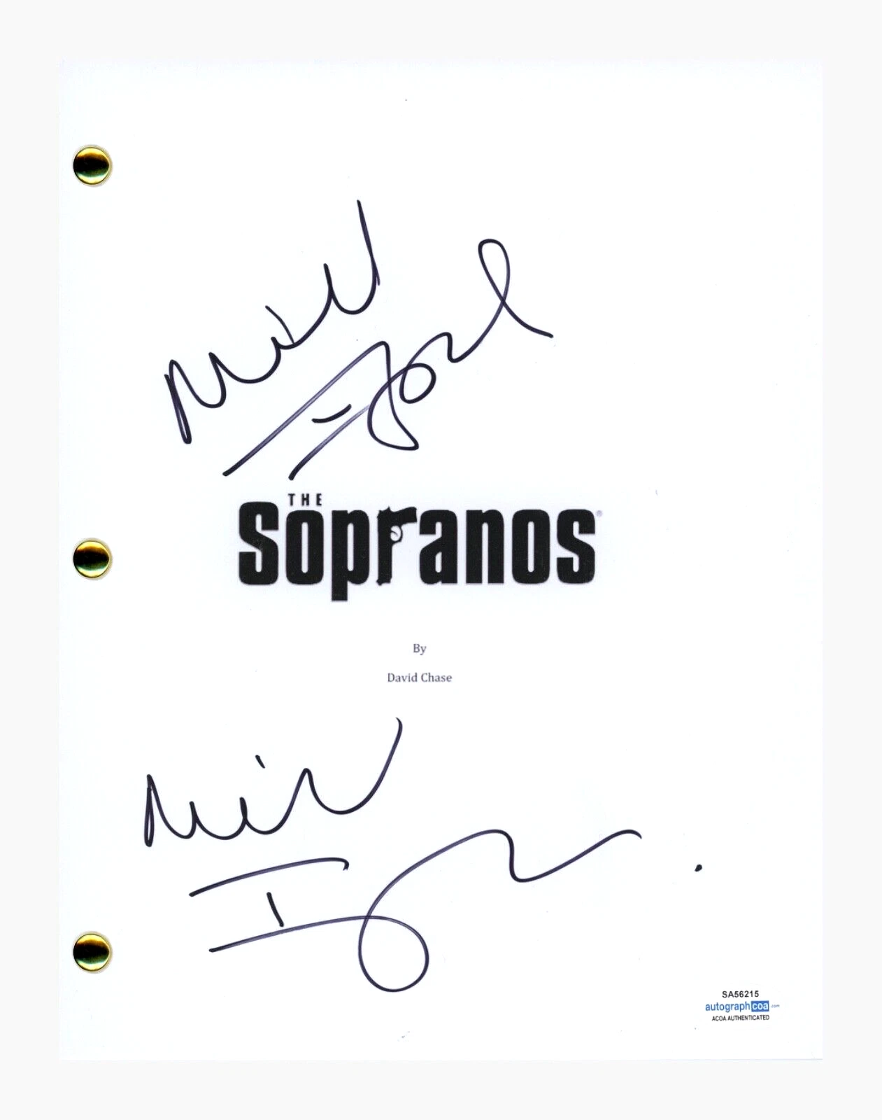 Michael Imperioli Signed Autograph THE SOPRANOS Pilot Script Screenplay ACOA COA
