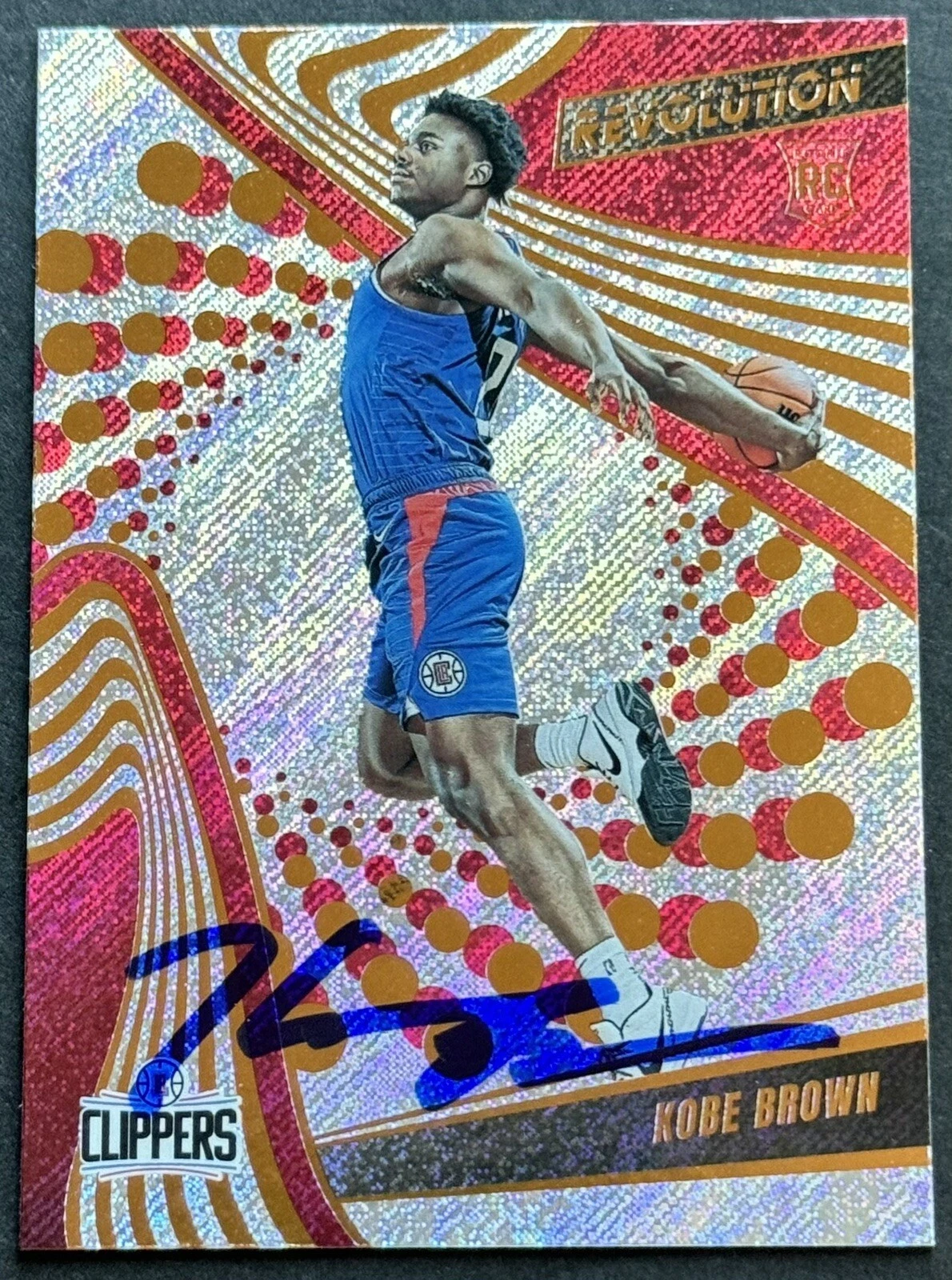 Kobe Brown Signed Auto 2023-2024 Revolution Rookie Card Beckett COA Clippers