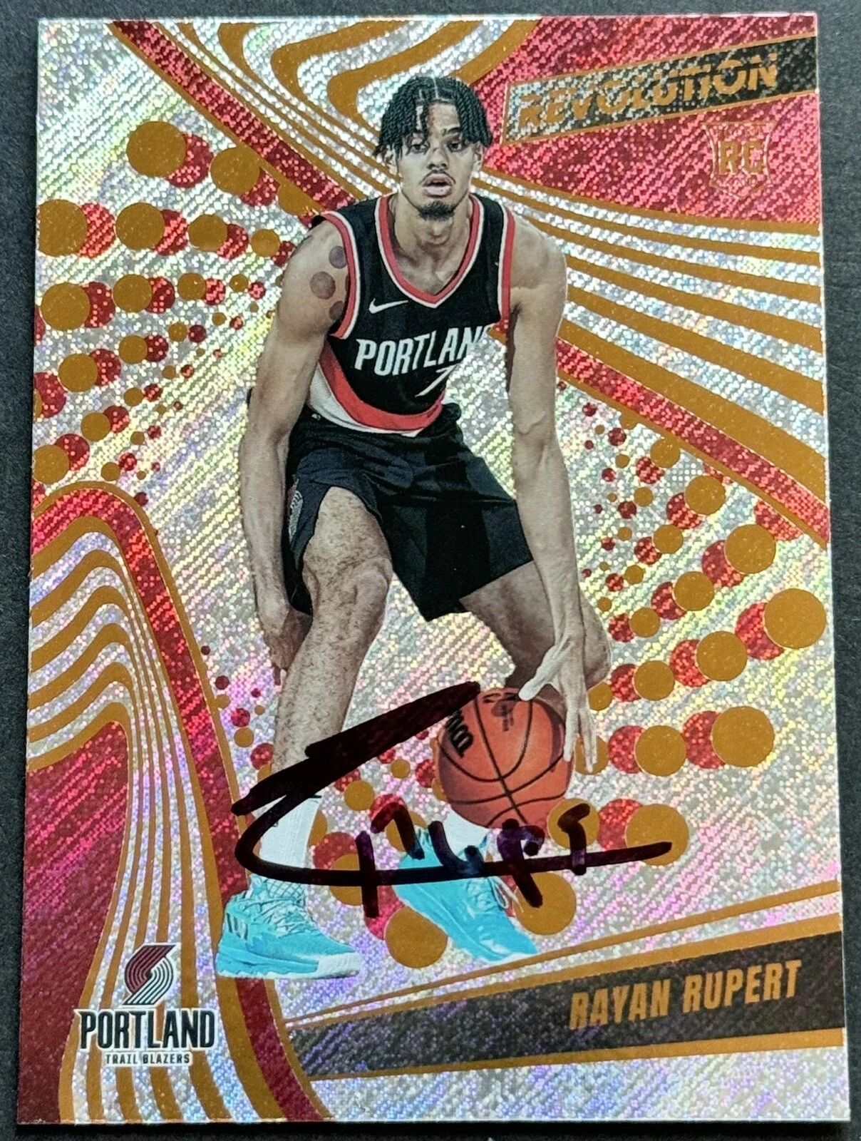Rayan Rupert Signed Auto 2023-2024 Revolution Rookie Card Blazers Beckett COA