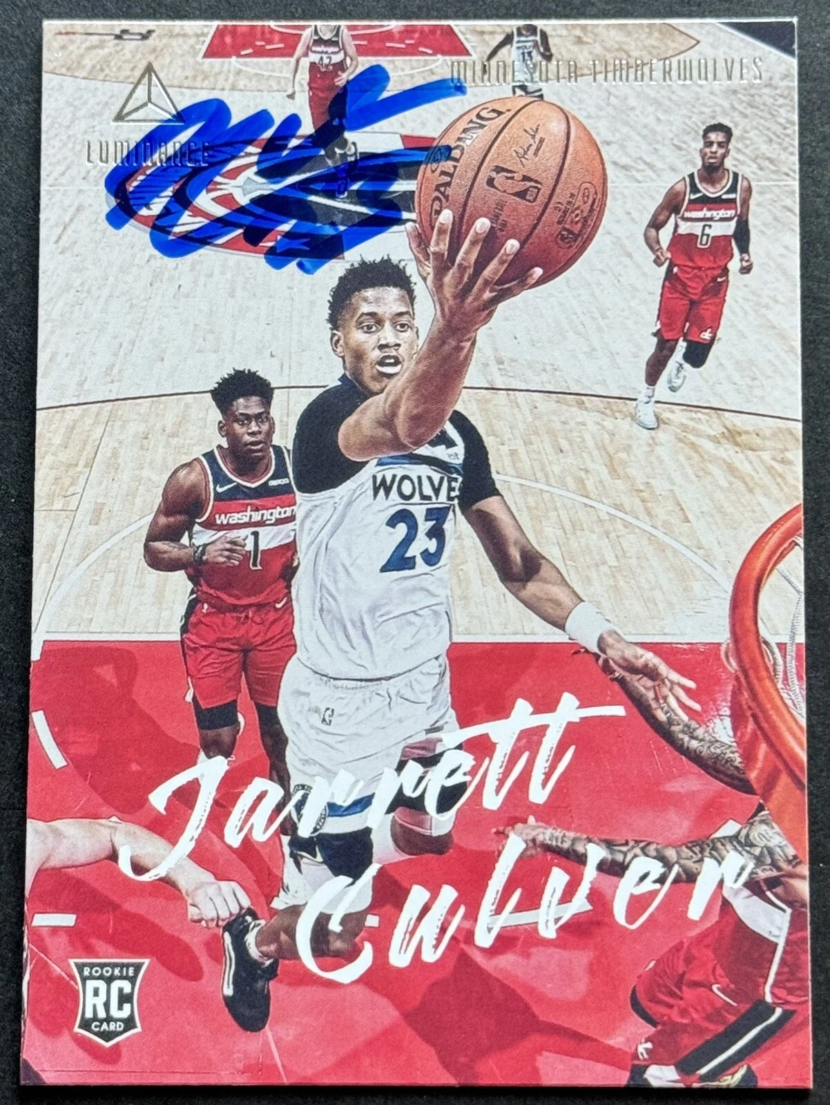 Jarrett Culver Signed Auto 2019-2020 Chronicles Luminance Rookie Card Beckett