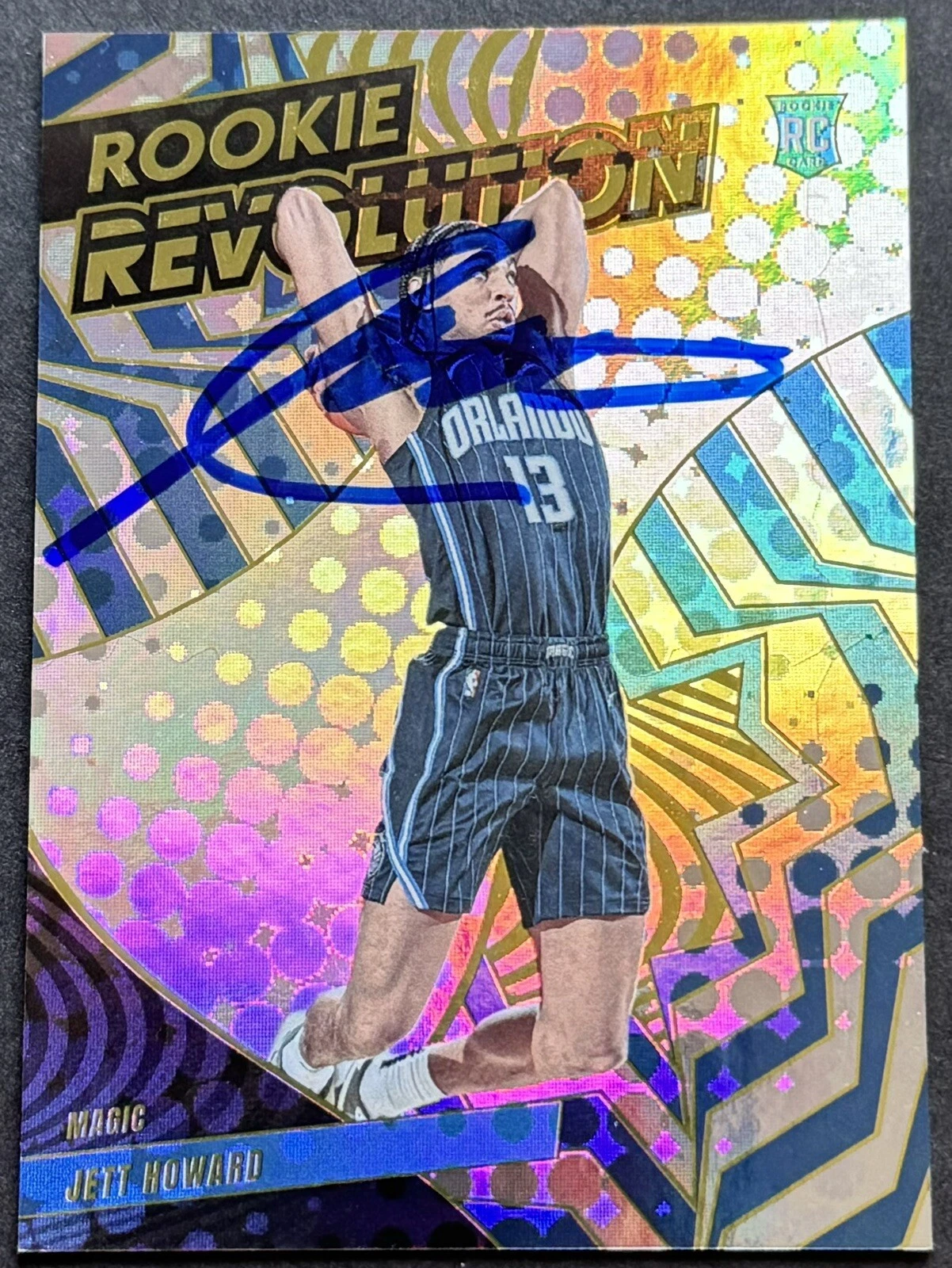 Jett Howard Signed Auto 2023-2024 Revolution Chronicles Rookie Card Beckett COA