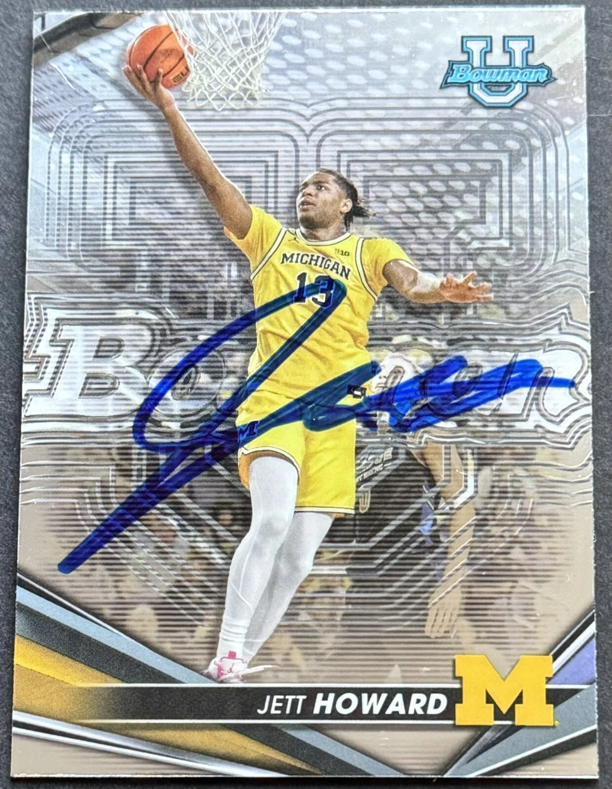 Jett Howard Signed Auto 2023-2024 Bowman’s Best Rookie Card Beckett COA