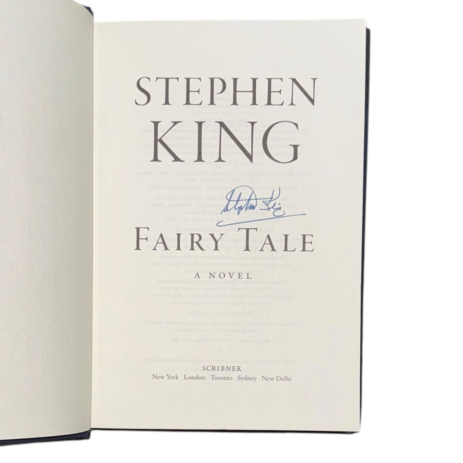STEPHEN KING SIGNED ‘FAIRY TALE’ 1ST FIRST EDITION HARDCOVER BOOK SHINING AUTHOR COLLECTIBLE MEMORABILIA