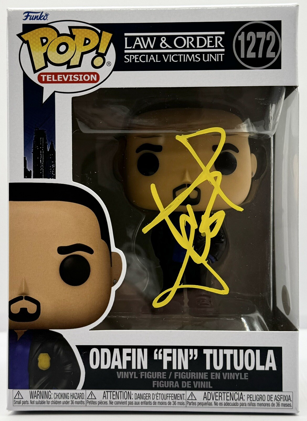 Ice T Signed Autographed Law & Order SUV Odafin “Fin” Tutuola Funko Pop JSA COA