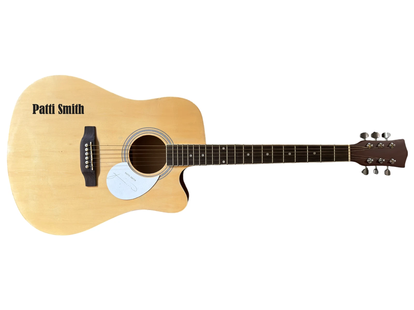 Patti Smith Signed Autograph Full Size Acoustic Guitar Horses Singer ACOA COA