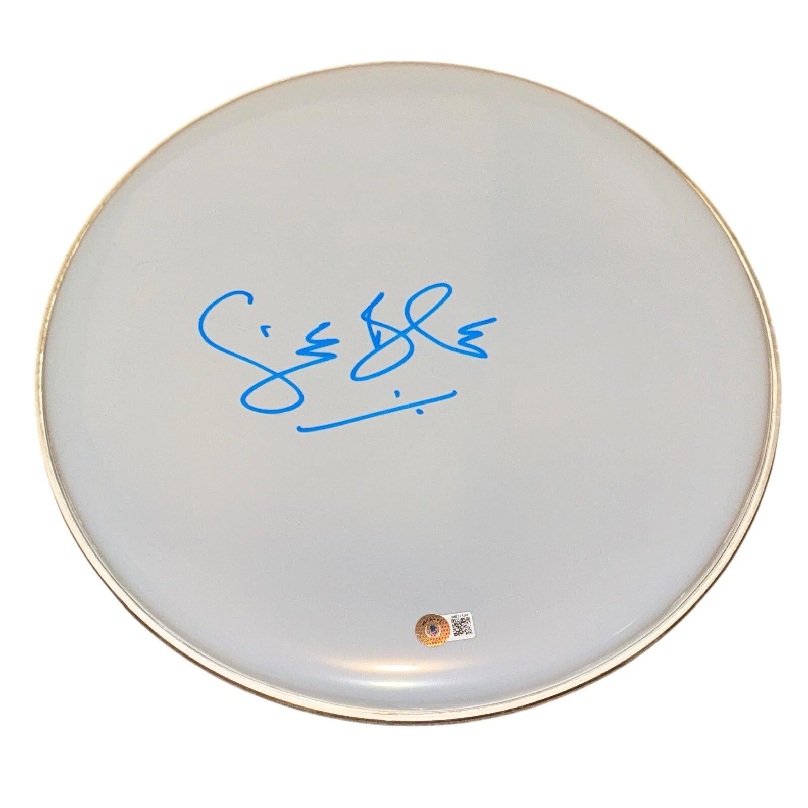 Ginger Baker Signed Autograph Drumhead 14” Cream Blind Faith Drummer BAS COA