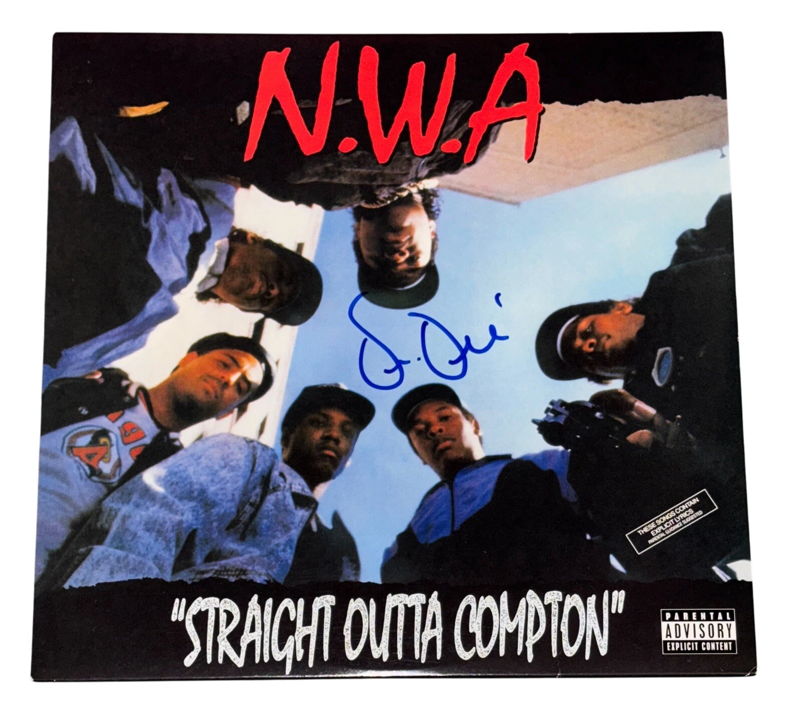 Dr. Dre Signed Autograph N.W.A. Straight Outta Compton Vinyl Album NWA ACOA COA
