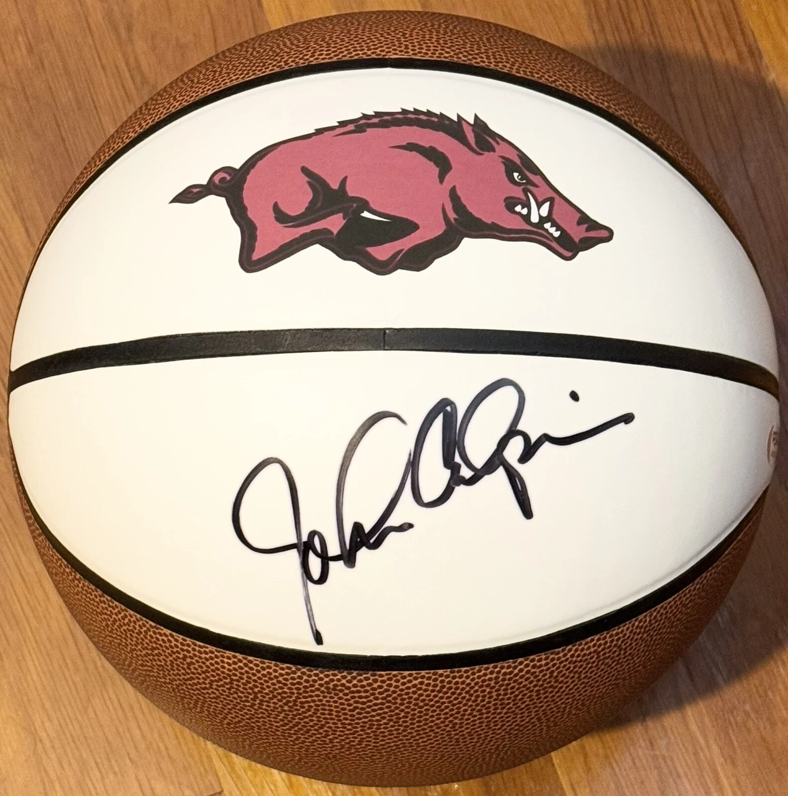 John Calipari Signed Autographed Arkansas Razorbacks Logo Basketball PSA/DNA