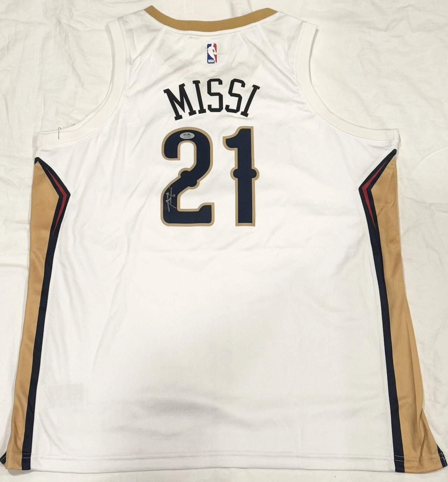 Yves Missi Signed Autographed New Orleans Pelicans Jersey PSA/DNA COA