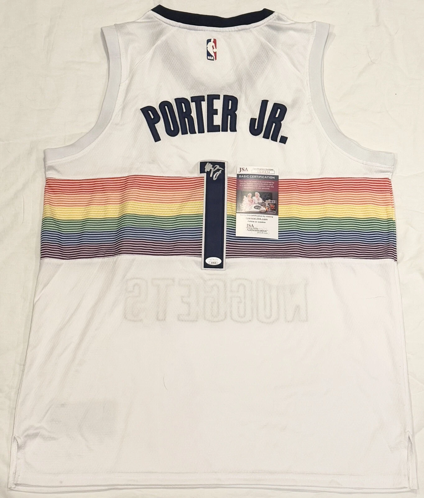 Michael Porter Jr Signed Autographed Denver Nuggets Jersey JSA COA