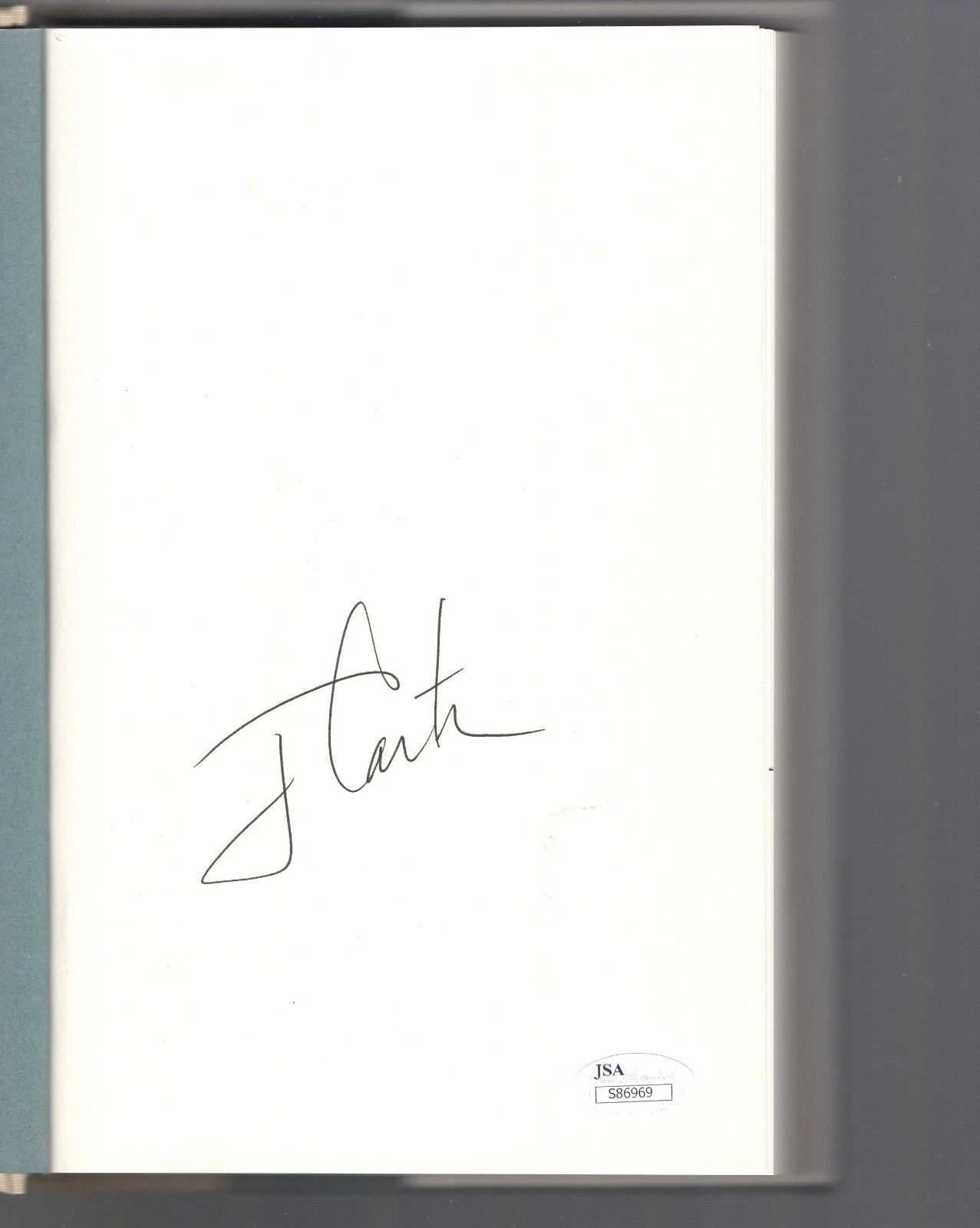 JIMMY CARTER HAND SIGNED HARD COVER BOOK   EX-US PRESIDENT   TURNING POINT   JSA