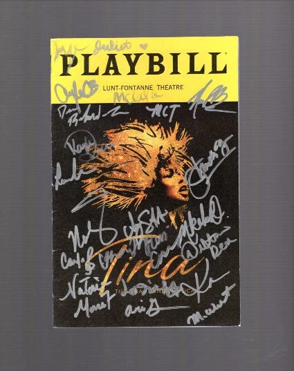 TINA TURNER THE MUSICAL HAND SIGNED NY CITY PLAYBILL+COA         SIGNED BY CAST