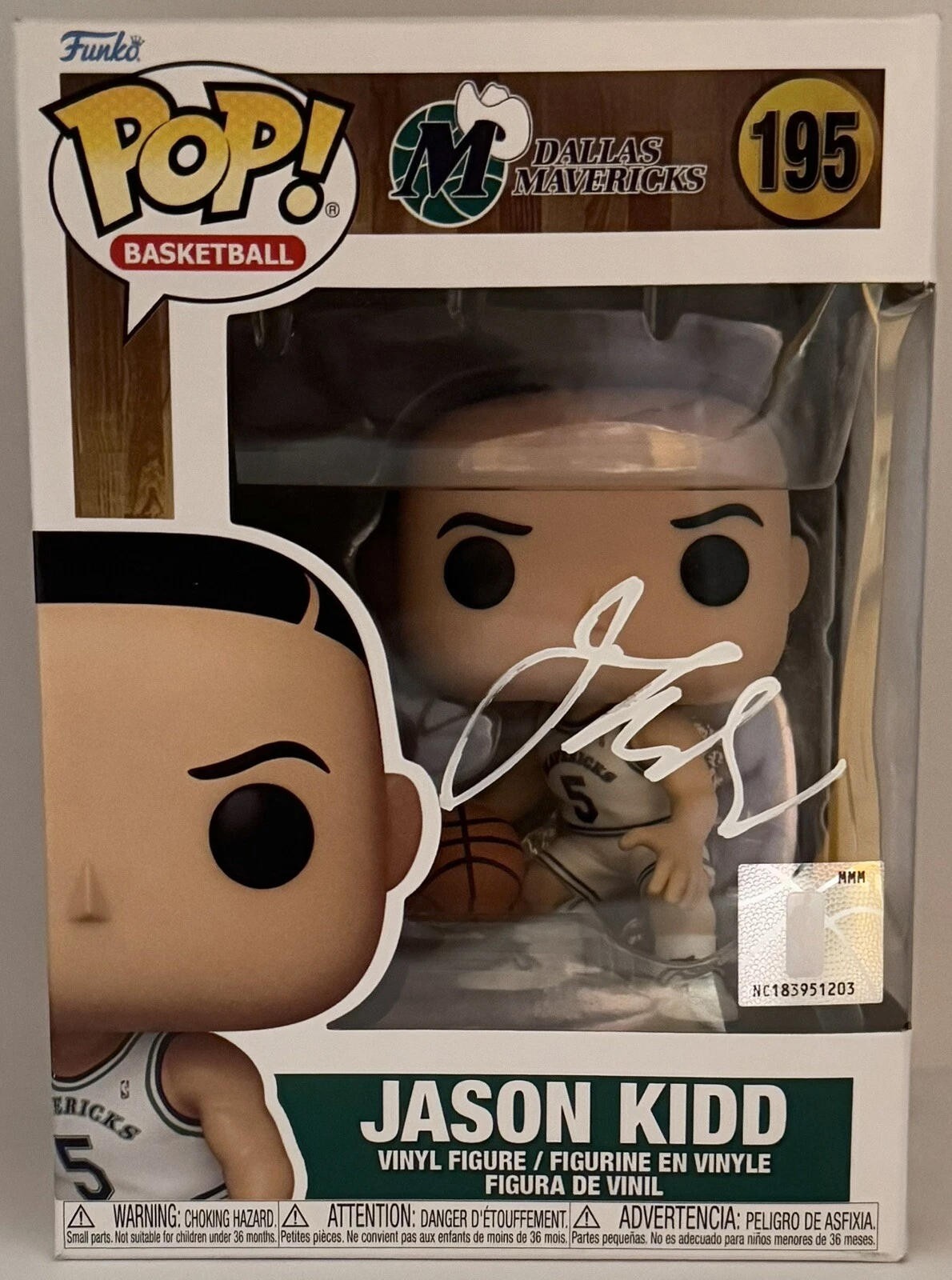Jason Kidd Signed Autographed Dallas Mavericks Funko Pop JSA COA