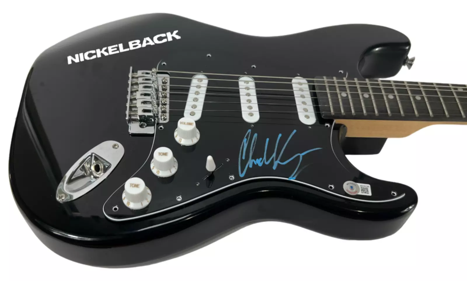 Chad Kroeger NICKELBACK Signed Autograph Electric Guitar Lead Singer Beckett COA