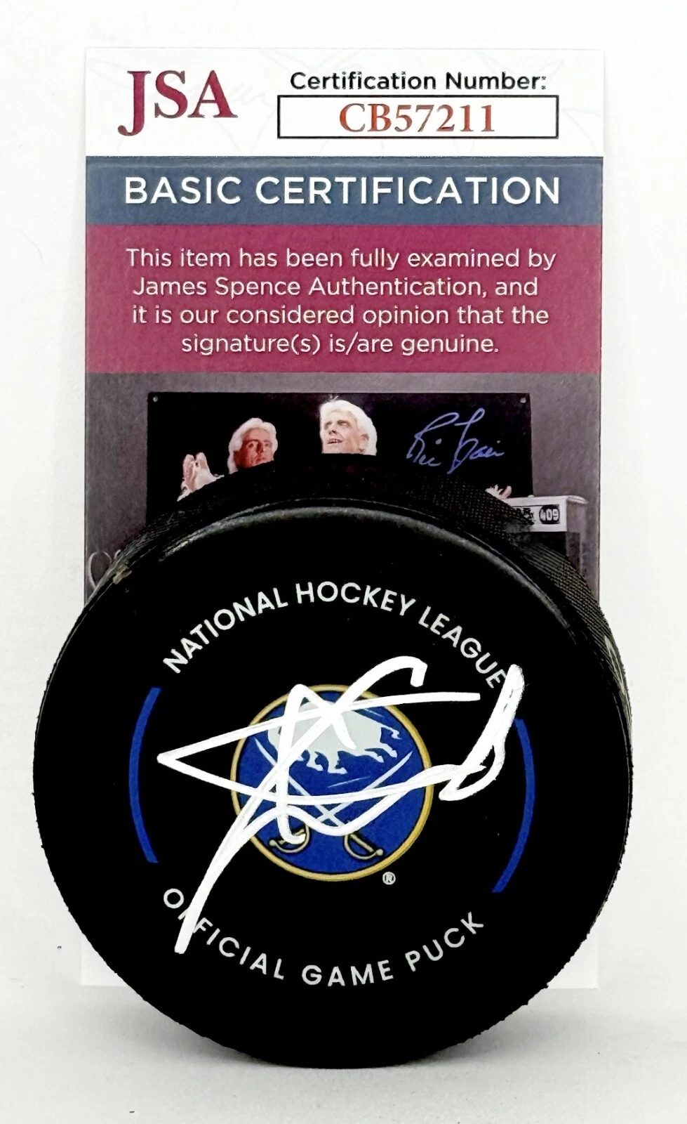 Jiri Kulich signed Buffalo Sabres Official Game Puck autographed JSA COA