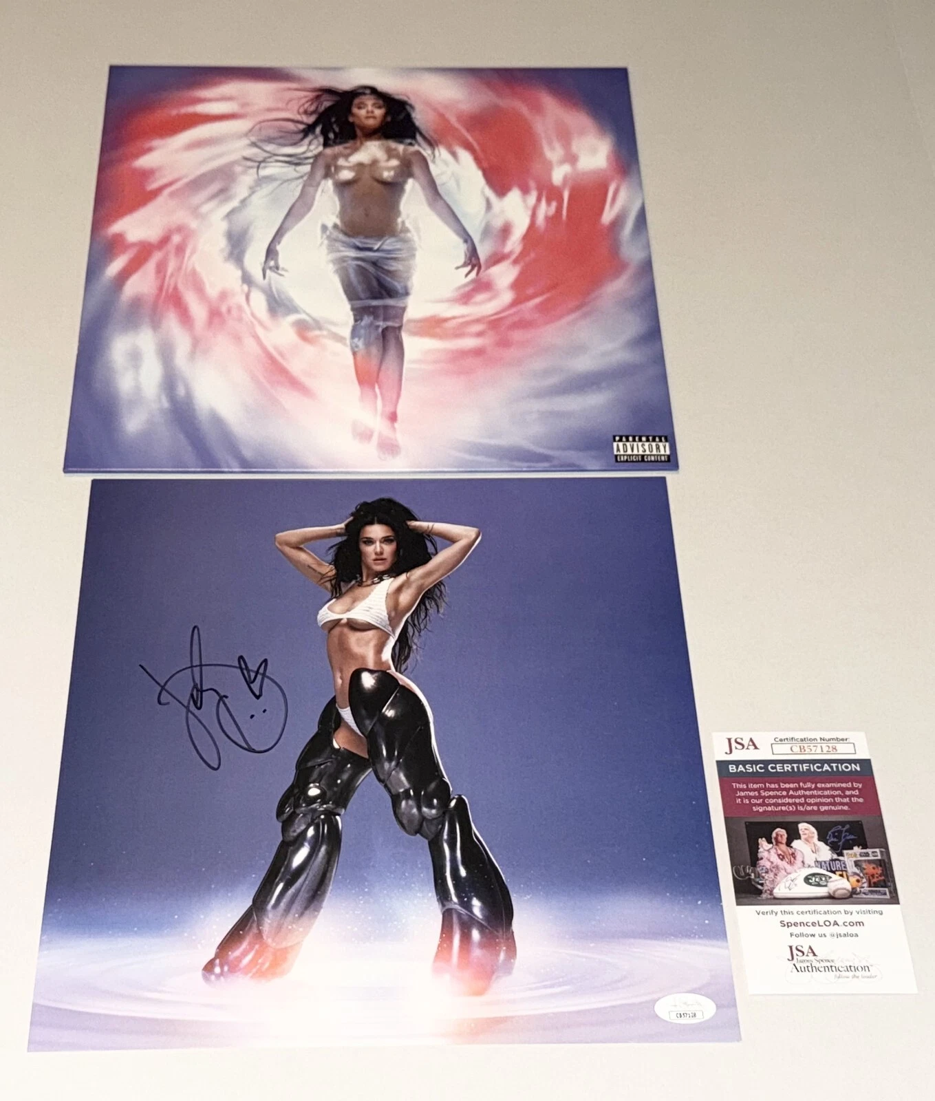 Katy Perry signed 143 Album Insert & Vinyl Album Included JSA Certified