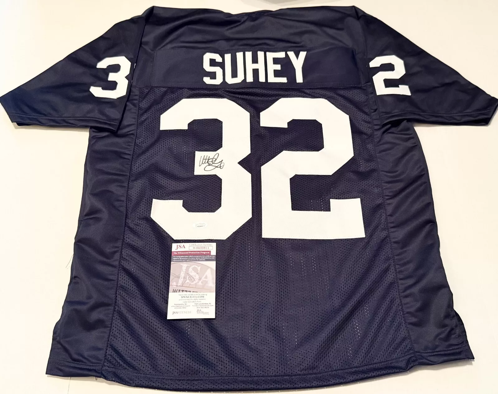 Matt Suhey Penn State Nittany Lions signed Custom jersey JSA Witnessed