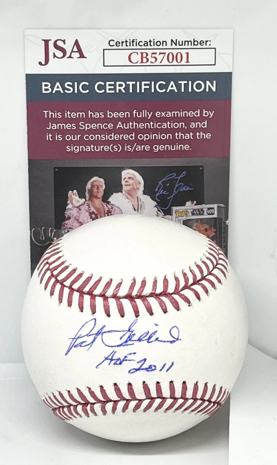 Pat Gillick Blue Jays Phillies signed MLB Baseball Ball W/ HOF signed Twice JSA