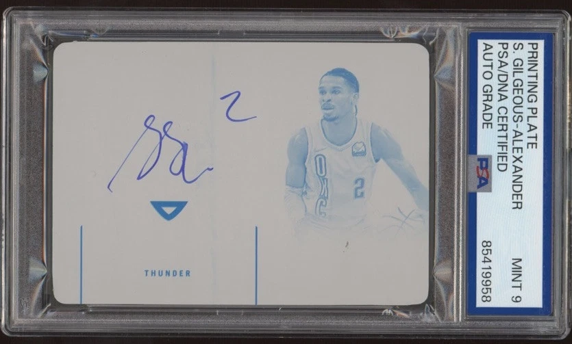 2021 Panini Flawless #31 Shai Gilgeous-Alexander Printing Plate 1/1 MINT 9 AUTO