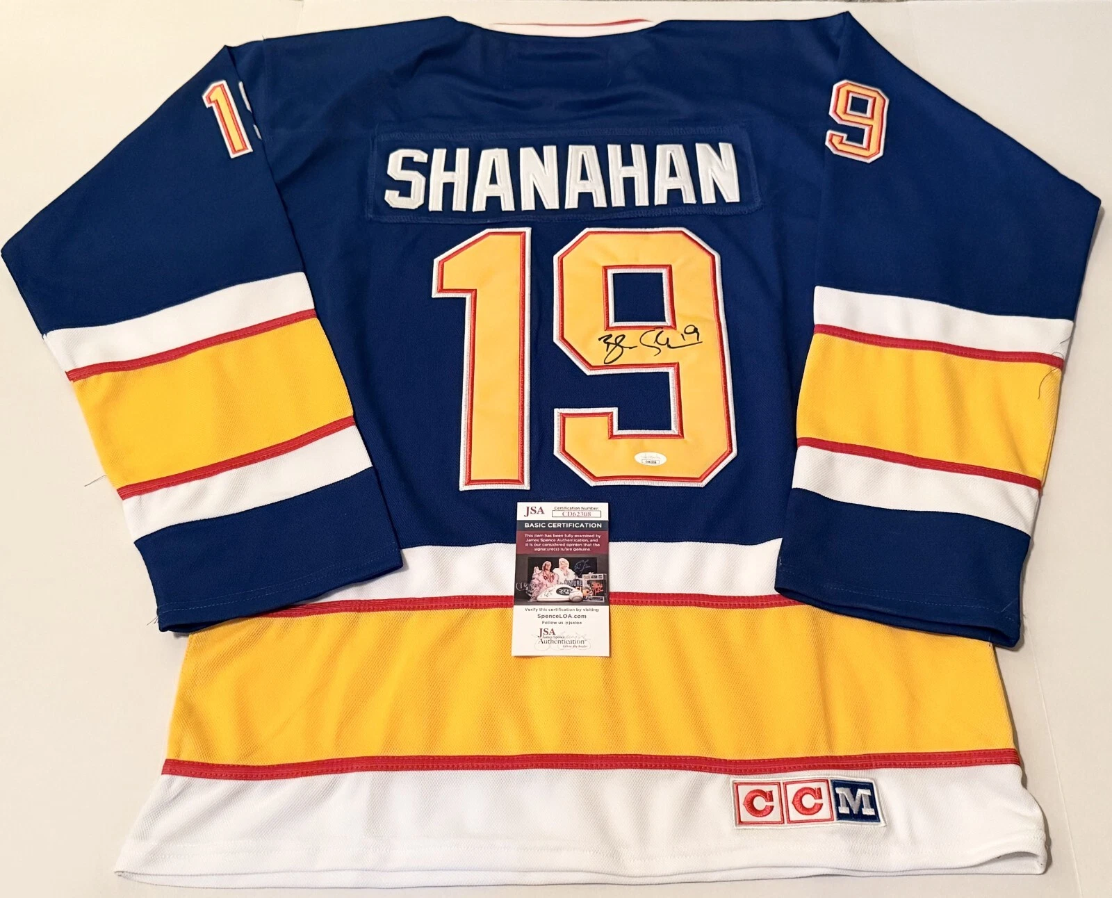 Brendan Shanahan signed St. Louis Blues jersey autographed JSA