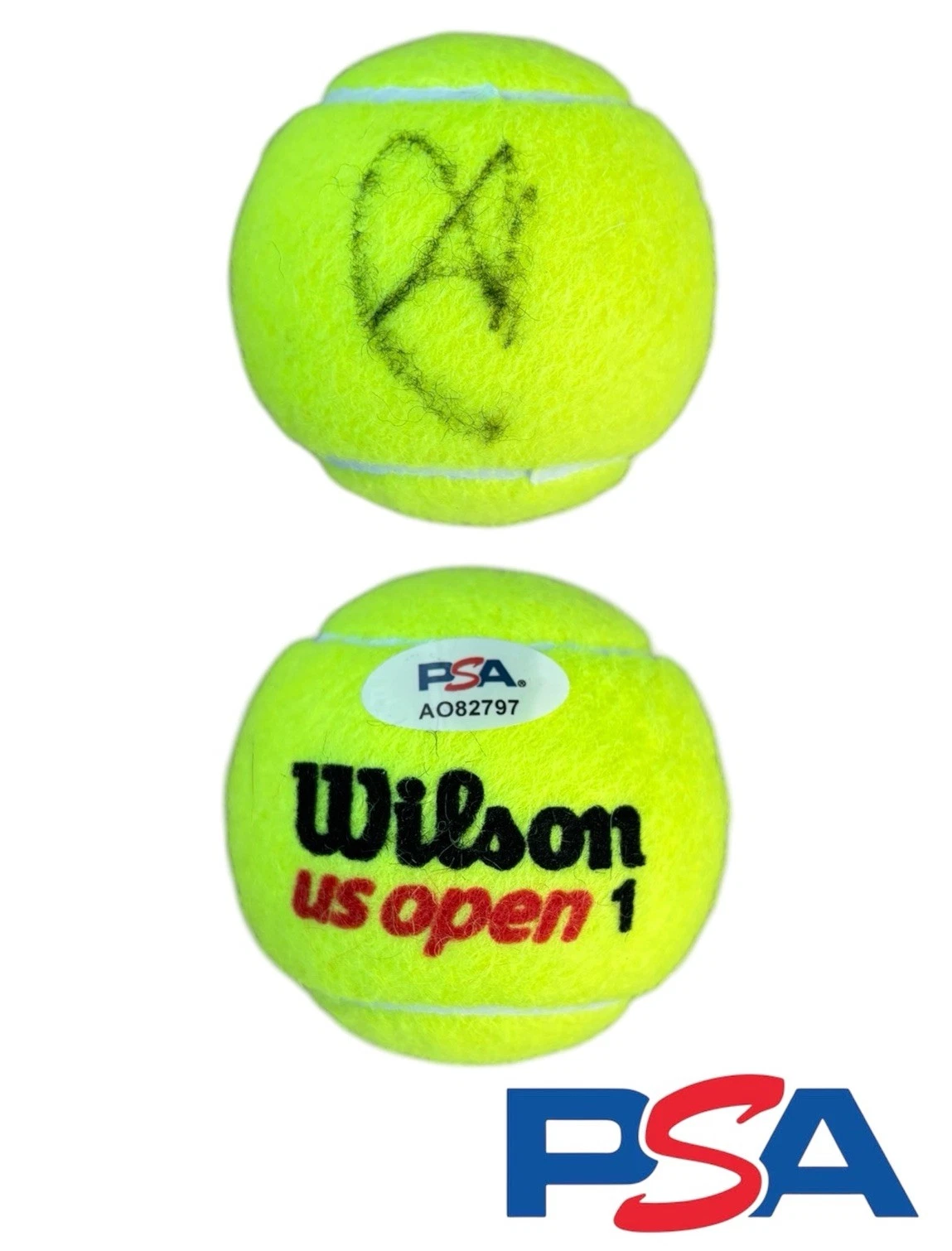 Leylah Fernandez Signed Autographed Official Wilson US OPEN Tennis Ball PSA AUTO