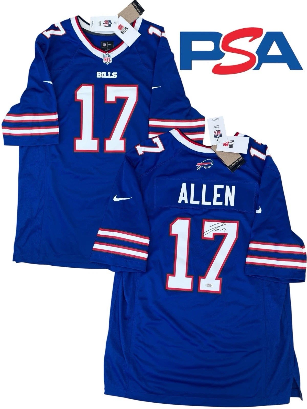 Josh Allen Signed Nike Authentic Buffalo Bills #17 Jersey PSA/DNA AUTO MVP