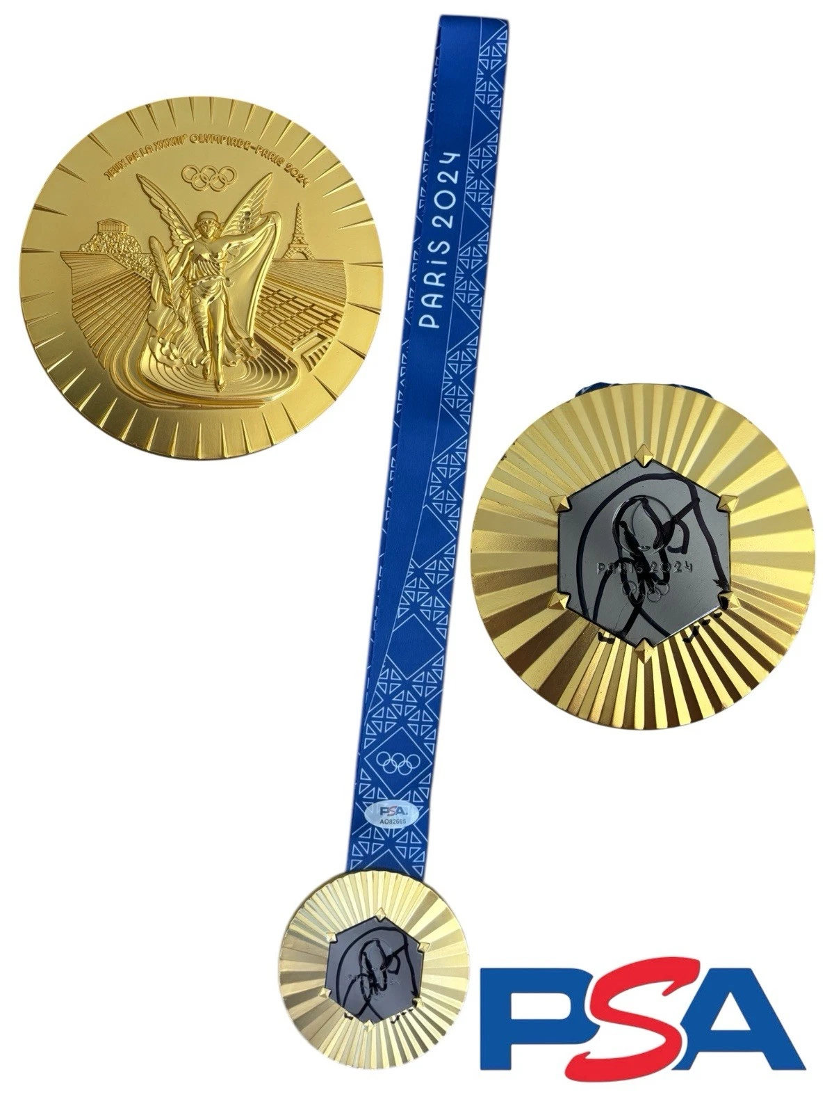 Novak Djokovic Signed 2024 Paris Olympics Gold Medal Tennis PSA/DNA AUTO GOAT