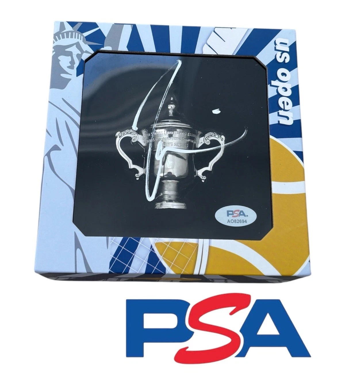 Naomi Osaka Signed US OPEN Mini Trophy PSA/DNA AUTO 2018 2020 CHAMPION