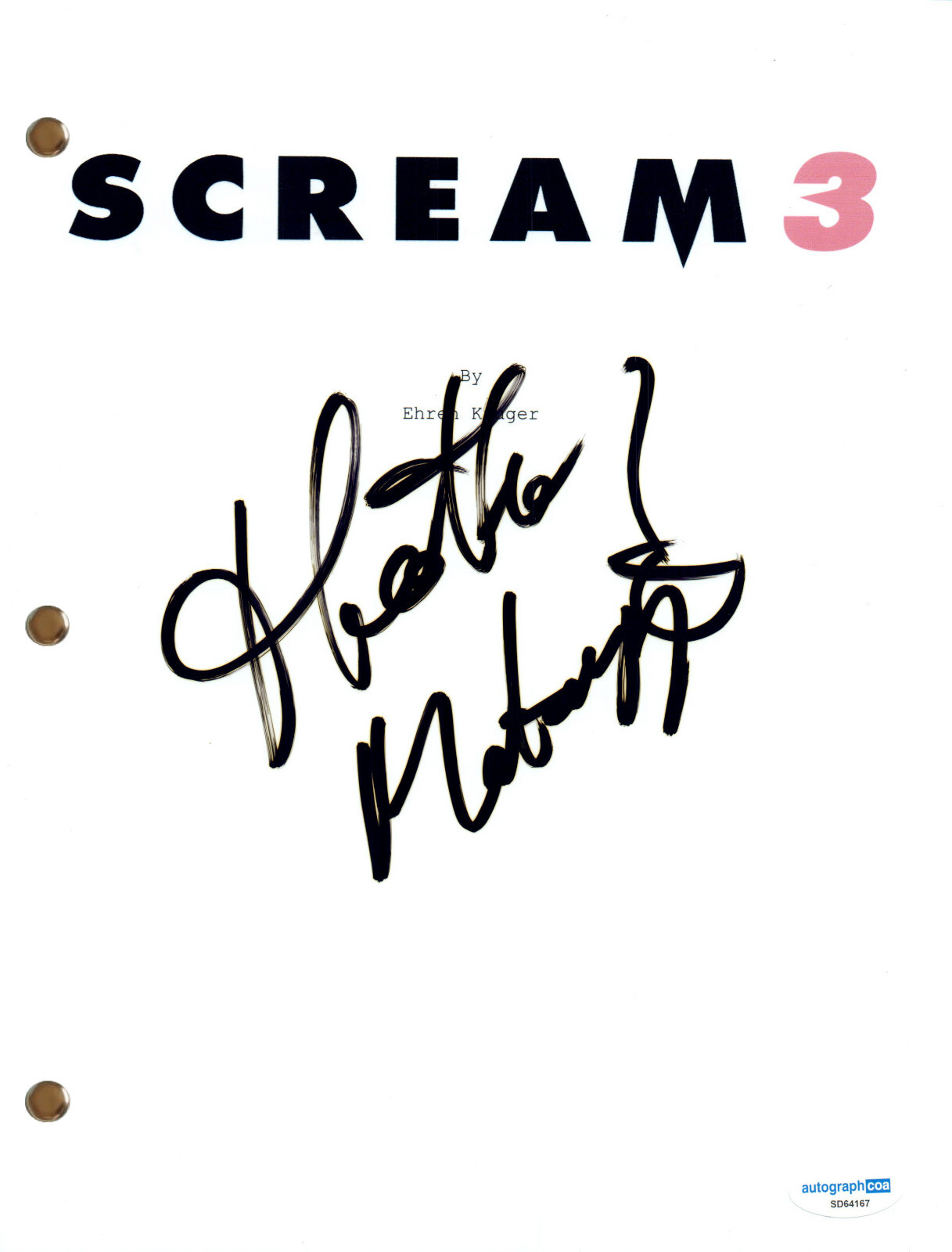 Heather Matarazzo Scream 3 Signed Autograph Movie Script Screenplay ...